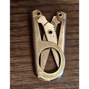 Vintage Compact Folding Foldable Travel Scissors Made in Hong Kong